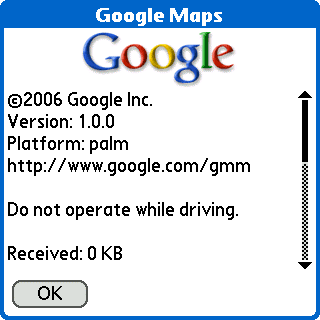 GoogleMaps for Palm